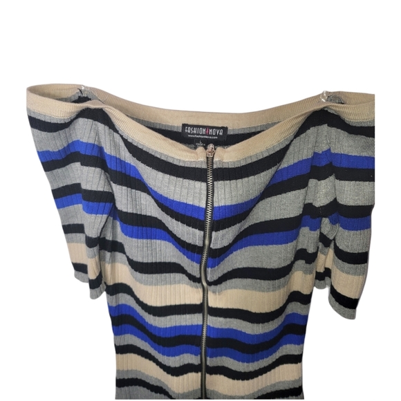 Striped Midi Dress From Fashion Nova - Picture 7 of 8